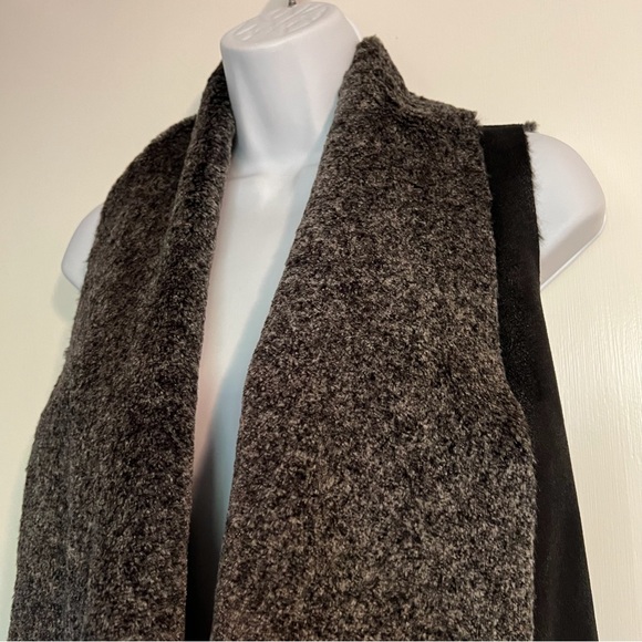 Black Faux Fur Winter Vest - Picture 4 of 4